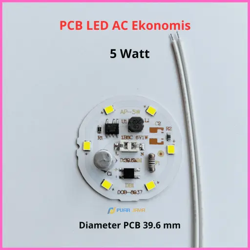 PCB LED AC Ekonomis 5 Watt 
