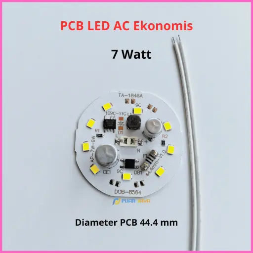 PCB LED AC Ekonomis 7 Watt 