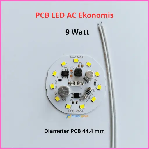PCB LED AC Ekonomis 9 Watt 