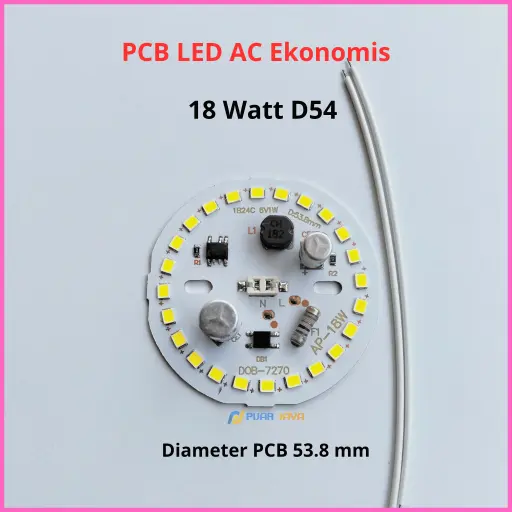PCB LED AC Ekonomis 18 Watt 