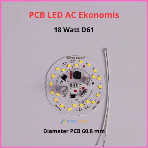 PCB LED AC Ekonomis 18 Watt 