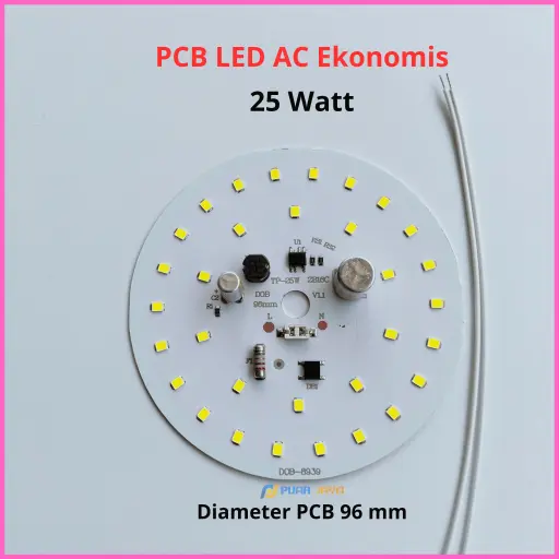 PCB LED AC Ekonomis 25 Watt 