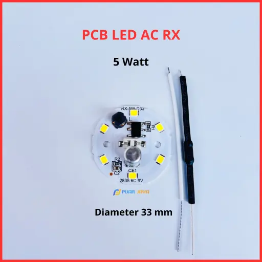 PCB LED AC RX 5 Watt 
