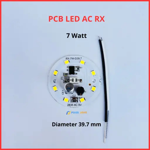 PCB LED AC RX 7 Watt 