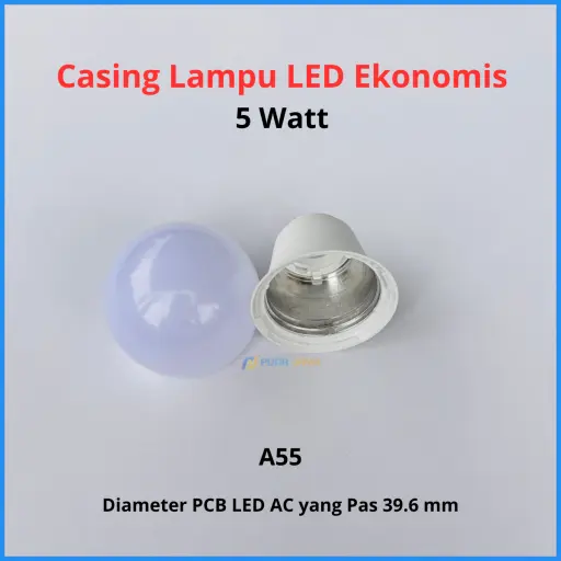 Casing Lampu LED Ekonomis 5 Watt Diameter 39.6 mm