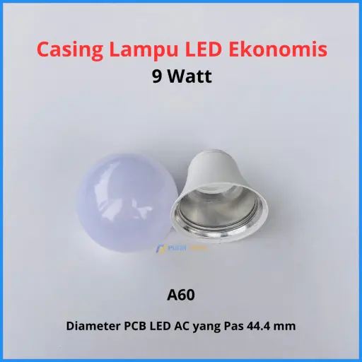 Casing Lampu LED Ekonomis 9 Watt 