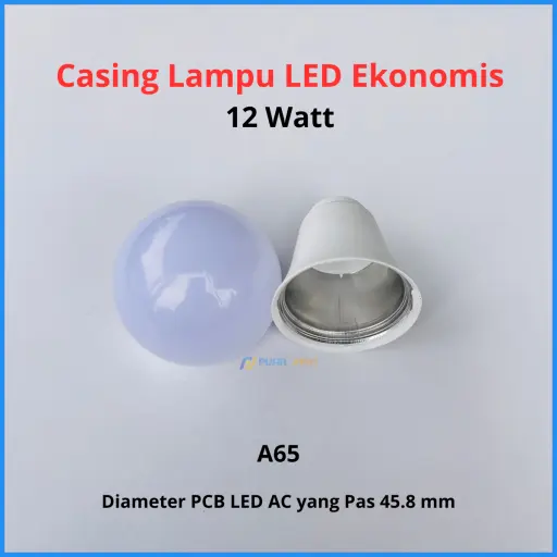 Casing Lampu LED Ekonomis 12 Watt