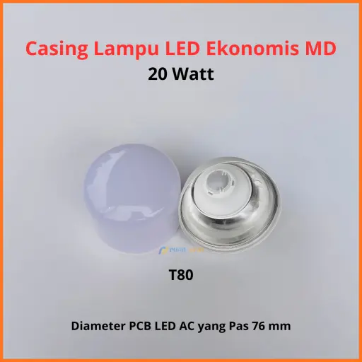 Casing Lampu LED Ekonomis MD 20 Watt