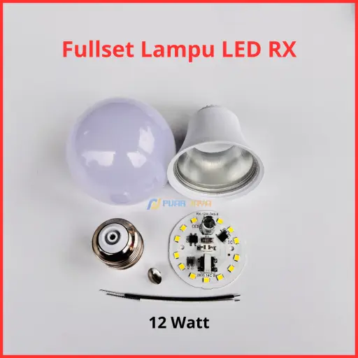 Paket Lampu LED RX Series Full Set Siap Rakit 12 Watt