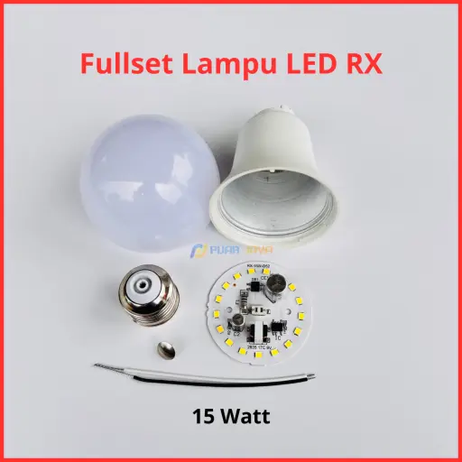 Paket Lampu LED RX Series Full Set Siap Rakit 15 Watt