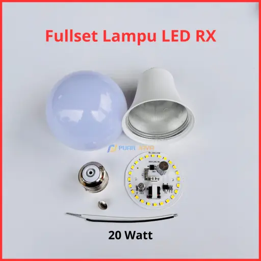 Paket Lampu LED RX Series Full Set Siap Rakit 20 Watt