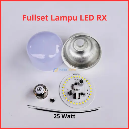 Paket Lampu LED RX Series Full Set Siap Rakit 25 Watt