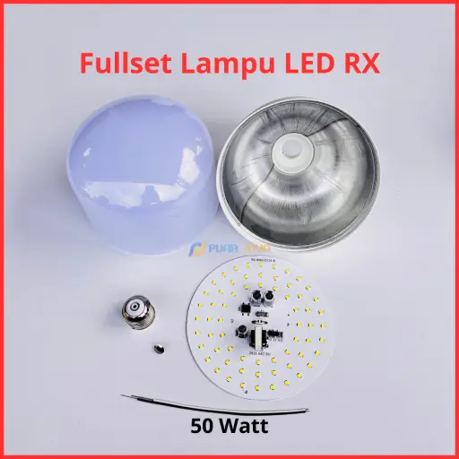 Paket Lampu LED RX Series Full Set Siap Rakit 50 Watt