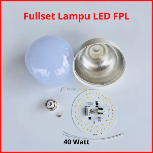 Paket Lampu LED FPL Full Set Siap Rakit 40 Watt