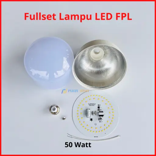 Paket Lampu LED FPL Full Set Siap Rakit 50 Watt