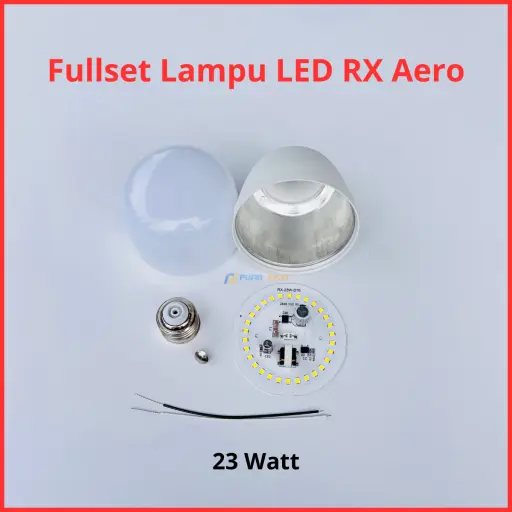 Paket Lampu LED RX Aero Full Set Siap Rakit 23 Watt