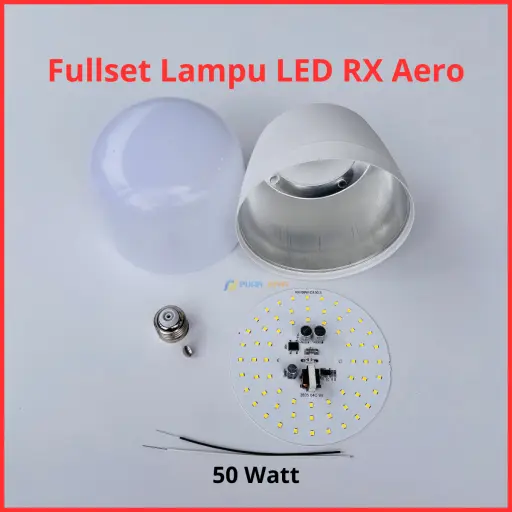 Paket Lampu LED RX Aero Full Set Siap Rakit 50 Watt