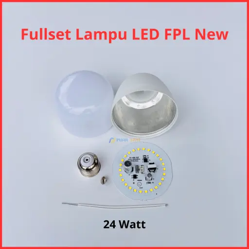 Paket Lampu LED FPL New Full Set Siap Rakit 24 Watt