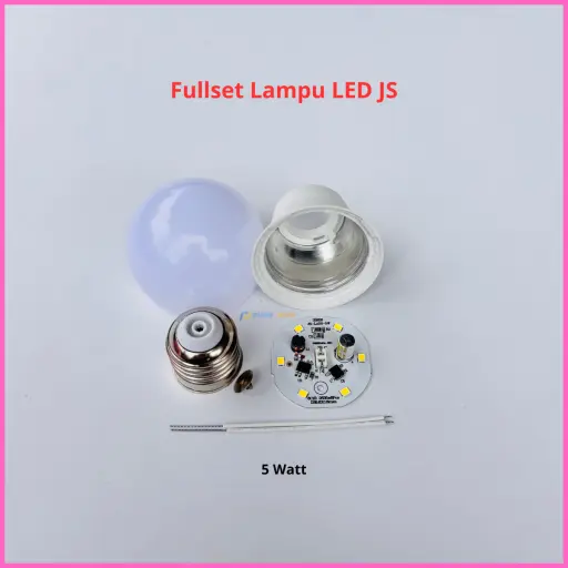 Paket Lampu LED JS Premium Full Set Siap Rakit 5 Watt