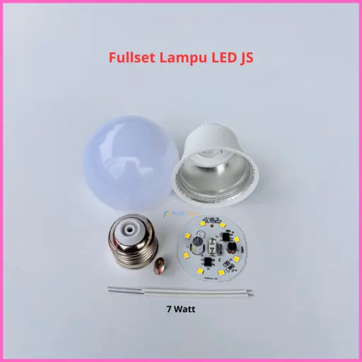 Paket Lampu LED JS Premium Full Set Siap Rakit 7 Watt