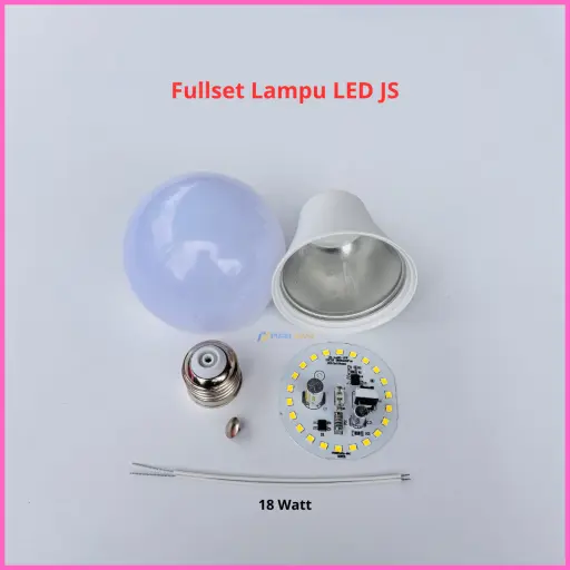 Paket Lampu LED JS Premium Full Set Siap Rakit 18 Watt