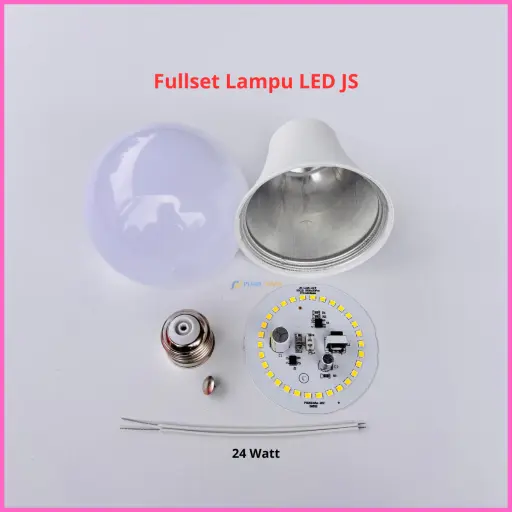 Paket Lampu LED JS Premium Full Set Siap Rakit 24 Watt D73