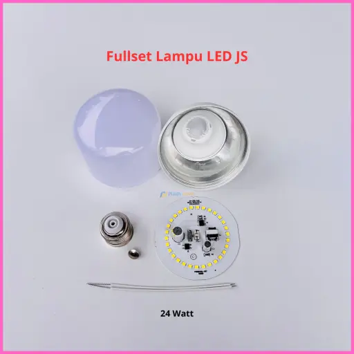 Paket Lampu LED JS Premium Full Set Siap Rakit 24 Watt