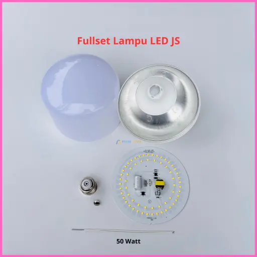 Paket Lampu LED JS Premium Full Set Siap Rakit 50 Watt