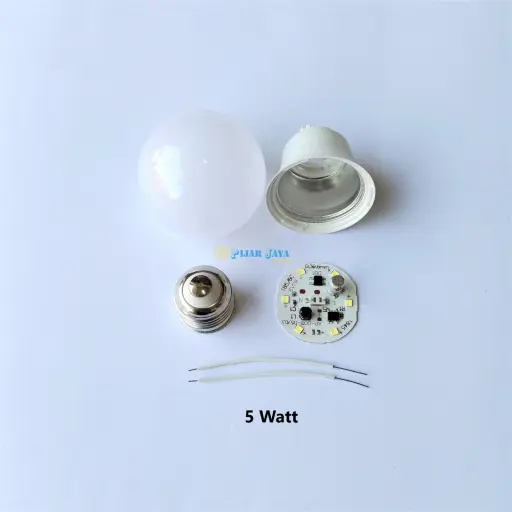 Paket Lampu LED Ekonomis Full Set Siap Rakit 5 Watt