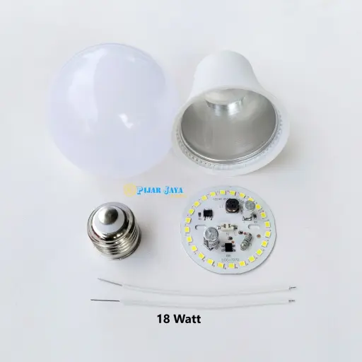 Paket Lampu LED Ekonomis Full Set Siap Rakit 18 Watt